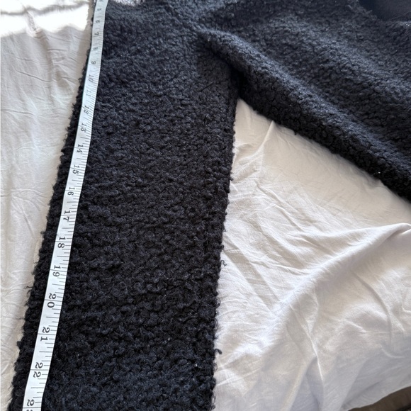 Carole Wren Textured Open Front Coatigan in Charcoal Gray (Size L) - Picture 6 of 7